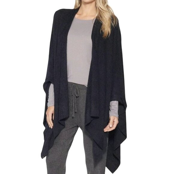 Barefoot Dreams Cozy Chic Lite Pewter Bamboo Rayon Blend Wrap One Size - Picture 5 of 6